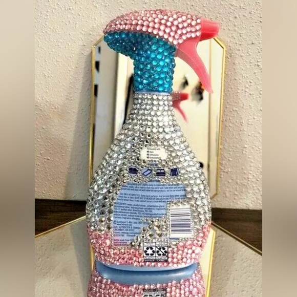 Febreze 700ml Downy April Fresh bottle CUSTOM 💎BLING 💎 BEDAZZLED BOTTLE!!!!!!! - Picture 5 of 8